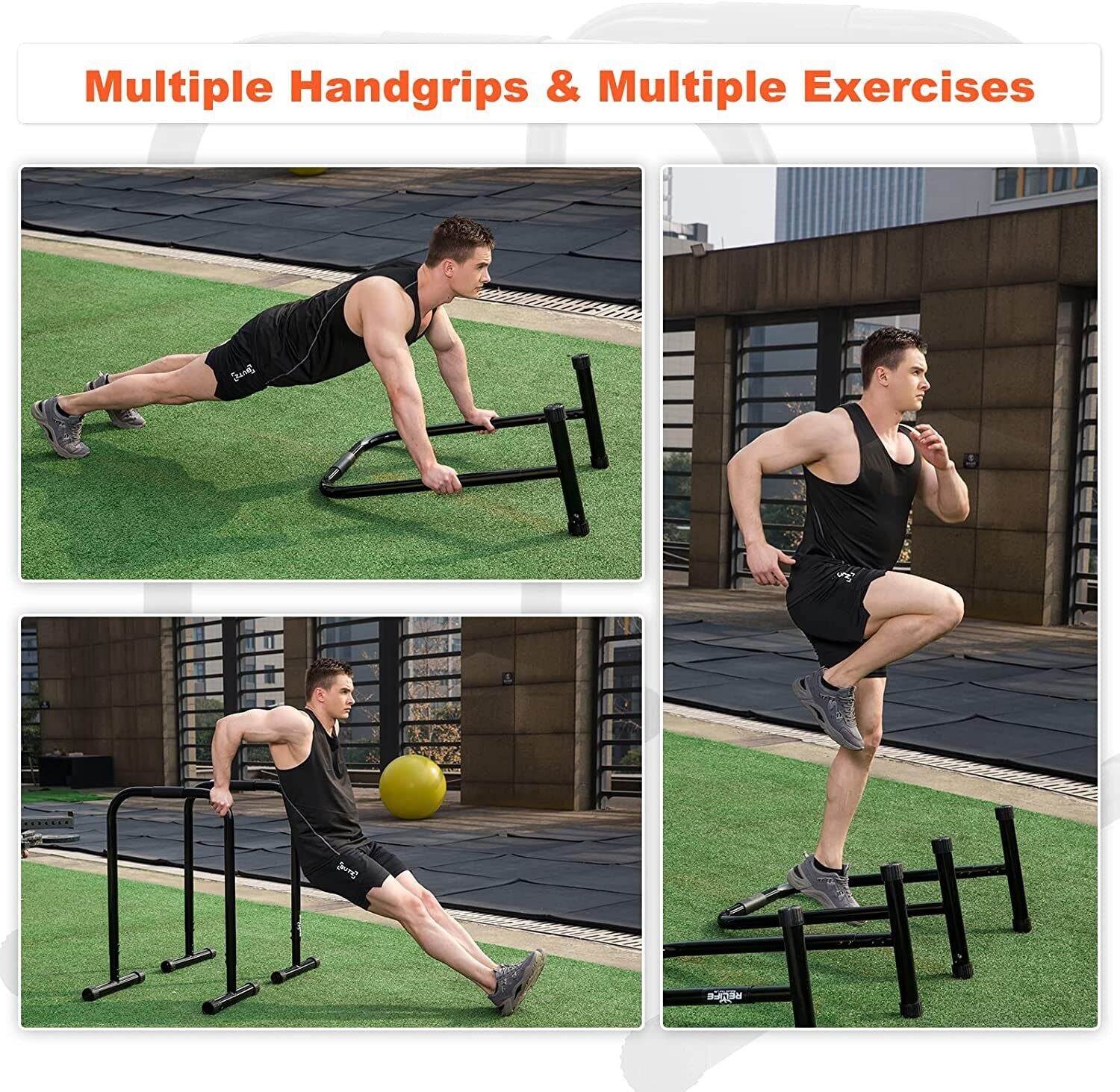 Dip Station Functional Heavy Duty Dip Stand Fitness Pull up Stand Dip Bar
