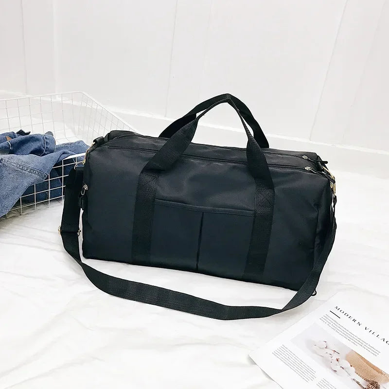 Waterproof Aura Fitness Sports Travel Duffel Bag - Versatile Weekender for Men and Women