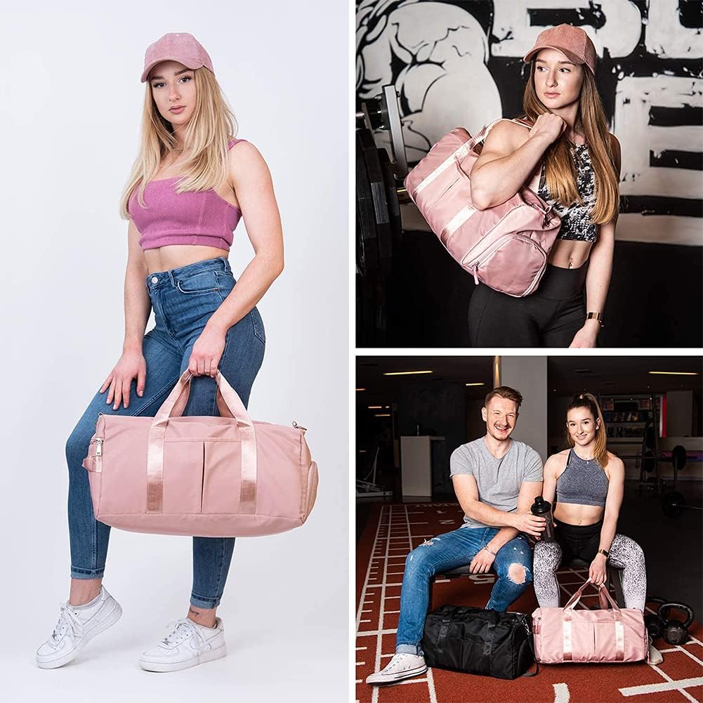 Waterproof Aura Fitness Sports Travel Duffel Bag - Versatile Weekender for Men and Women