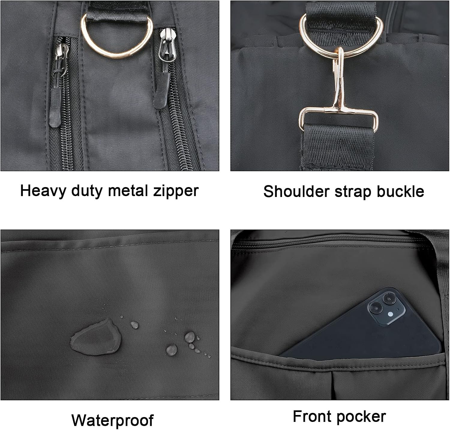 Waterproof Aura Fitness Sports Travel Duffel Bag - Versatile Weekender for Men and Women