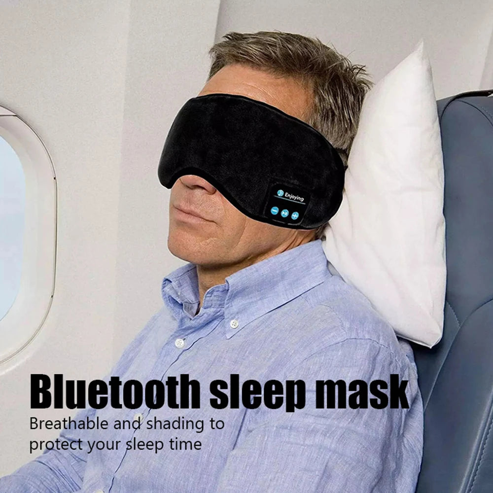 Aura Fitness Fone Bluetooth Earphones Sports Sleeping Headband Elastic Wireless Headphones Music Eye Mask Wireless Bluetooth Headset Headband