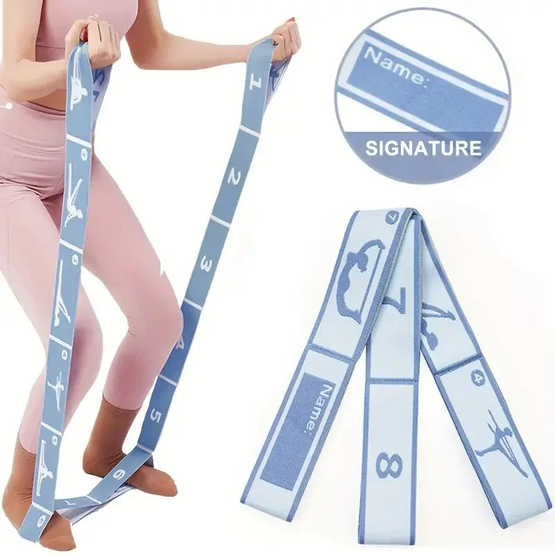 Aura Fitness Resistance Band Yoga Auxiliary Stretching Belt Adult Latin Training Elastic Bands Beginner Pilates Dance Loop Fitness Tension