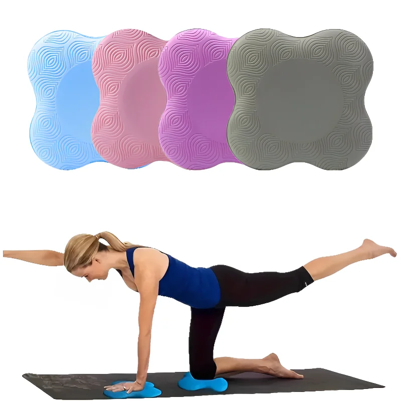 Aura Fitness Tpe Thickened anti Slip Yoga Kneeling Protective Pad Knee Soft Flat Support Slow Rebound Non-Slip Sports Fitness Mat Solid Elbow