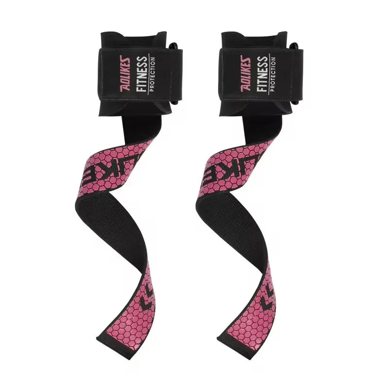 Aura Fitness Weightlifting Wrist Straps Strength Training Adjustable Non-Slip Gym Fitness Lifting Strap Wrist Support Grip Band