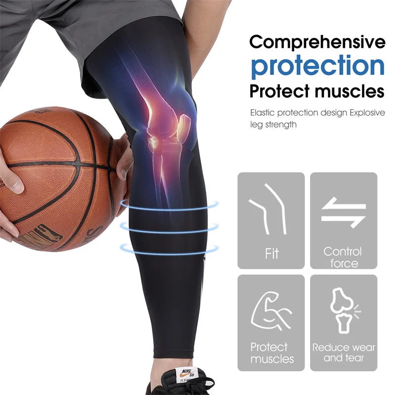 Aura Fitness Leg Sleeves Ice Silk Breathable Quick Dry Running Sports Leggings Sun UV Protection Leg Covers Cycling Leg Sleeves