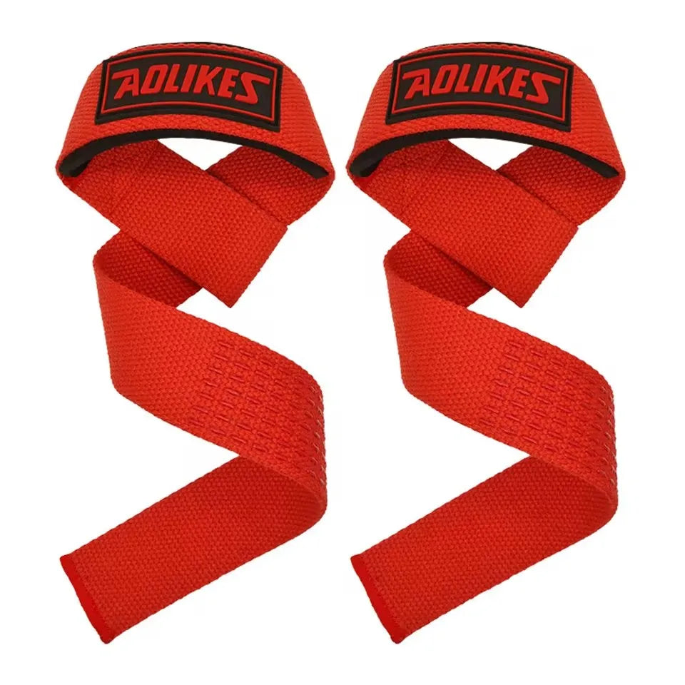 Aura Fitness Weightlifting Wrist Straps Strength Training Adjustable Non-Slip Gym Fitness Lifting Strap Wrist Support Grip Band