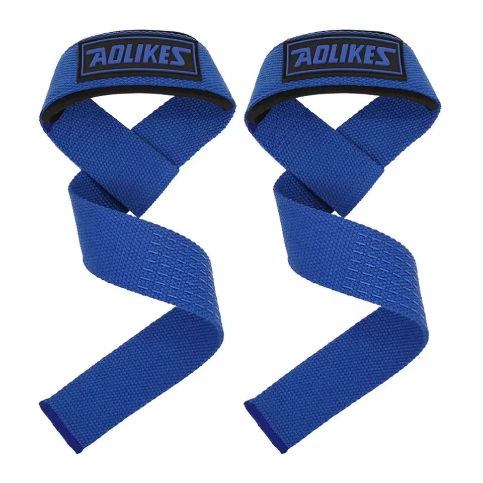 Aura Fitness Weightlifting Wrist Straps Strength Training Adjustable Non-Slip Gym Fitness Lifting Strap Wrist Support Grip Band