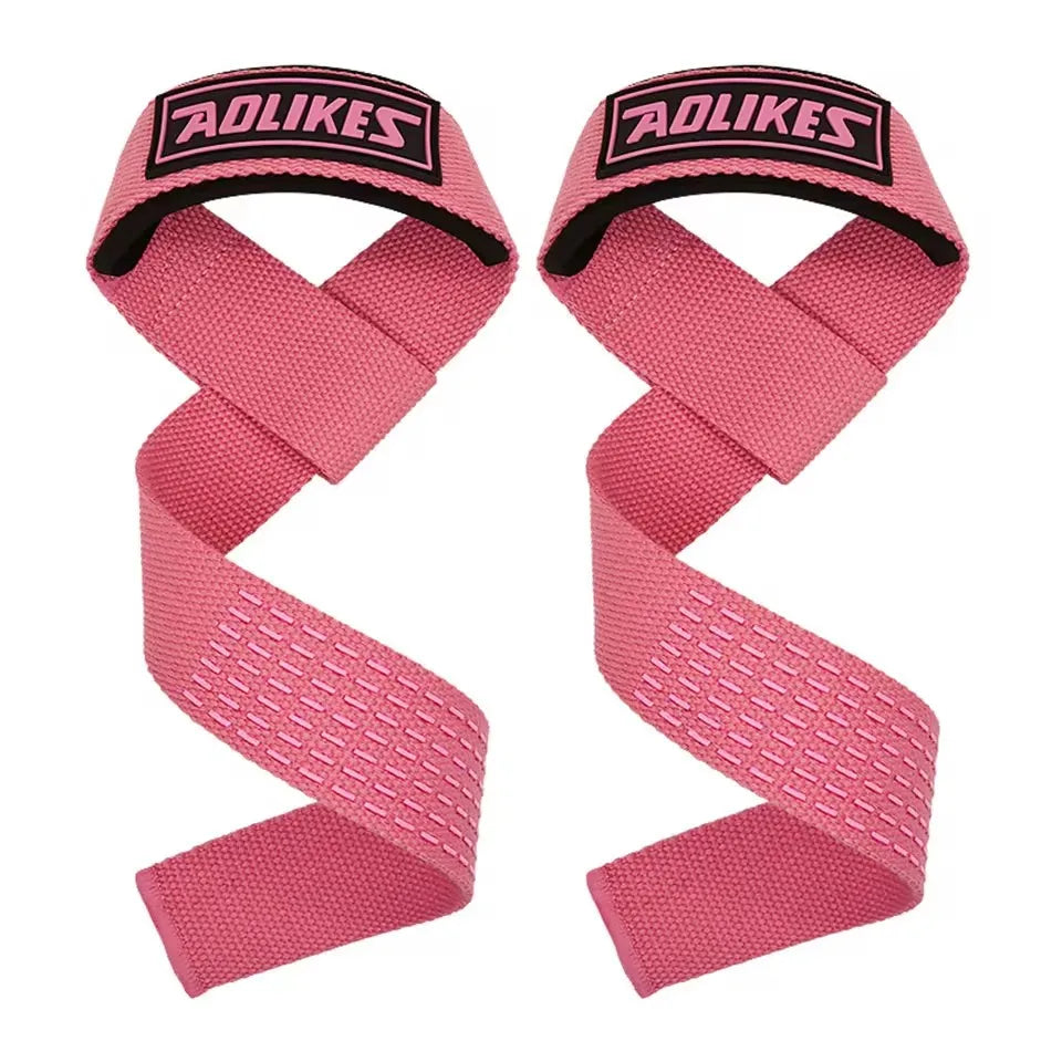 Aura Fitness Weightlifting Wrist Straps Strength Training Adjustable Non-Slip Gym Fitness Lifting Strap Wrist Support Grip Band