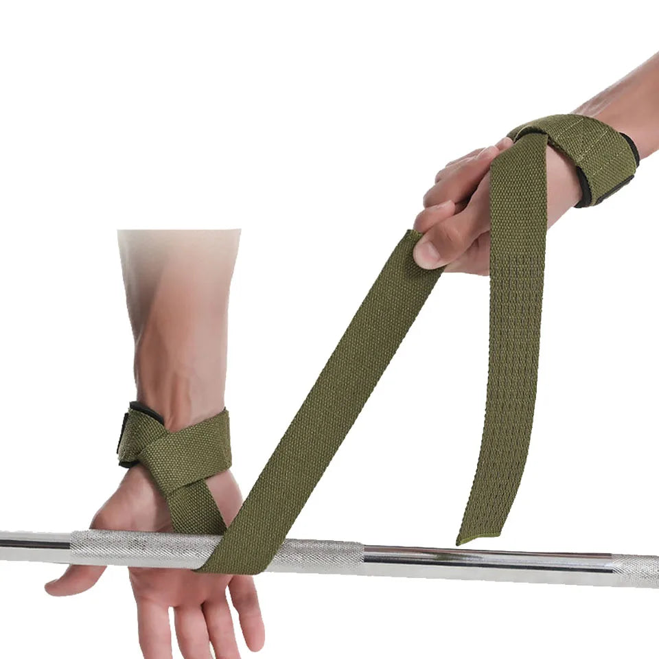 Aura Fitness Weightlifting Wrist Straps Strength Training Adjustable Non-Slip Gym Fitness Lifting Strap Wrist Support Grip Band