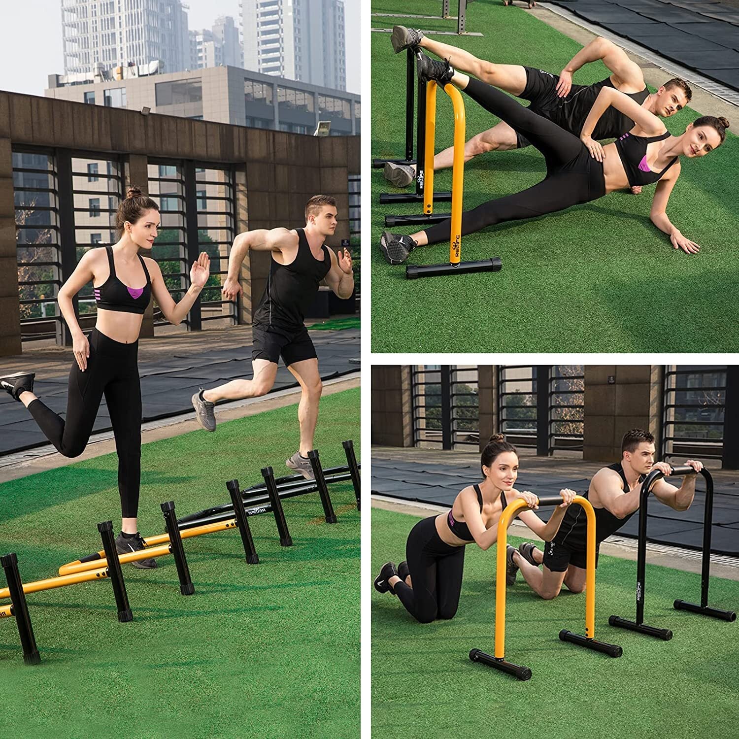 Dip Station Functional Heavy Duty Dip Stand Fitness Pull up Stand Dip Bar