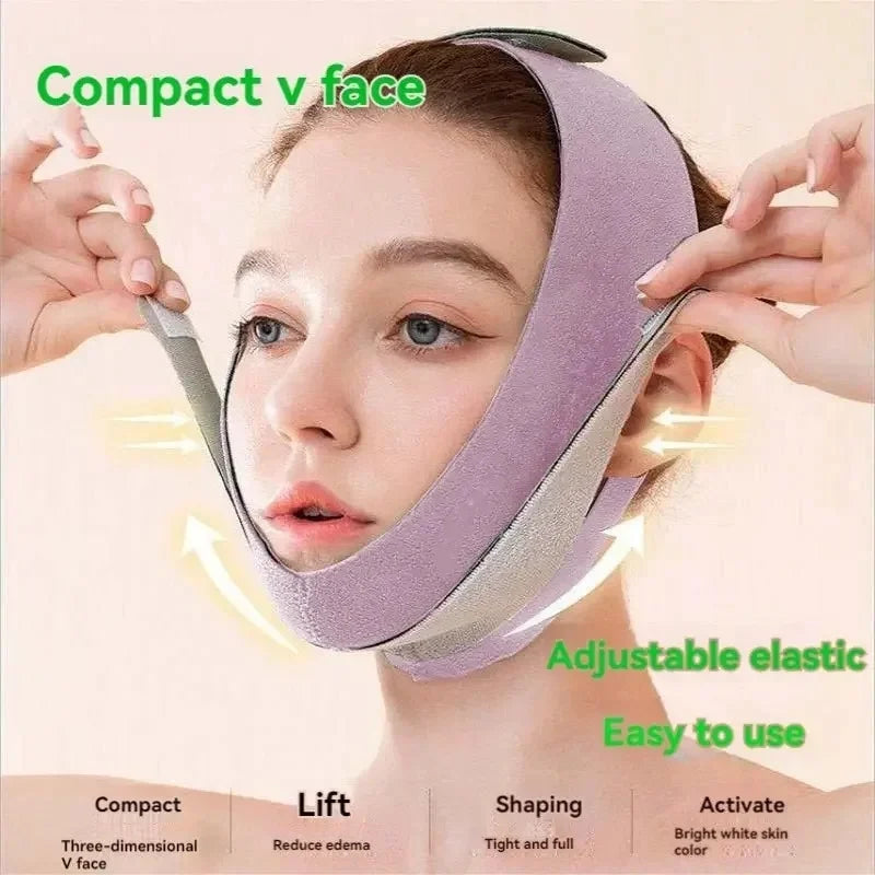 Aura Fitness Slimming Face Belt Lifting Double Chin Face Mask Tight but Not Strangling Suitable for All Kinds of Face Shape Slimming Tool