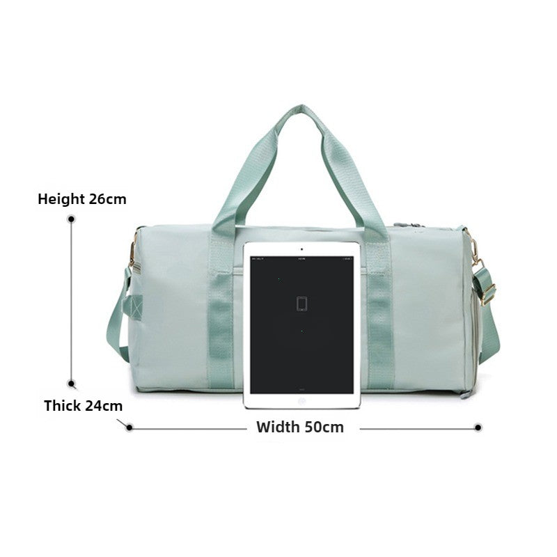 Waterproof Aura Fitness Sports Travel Duffel Bag - Versatile Weekender for Men and Women