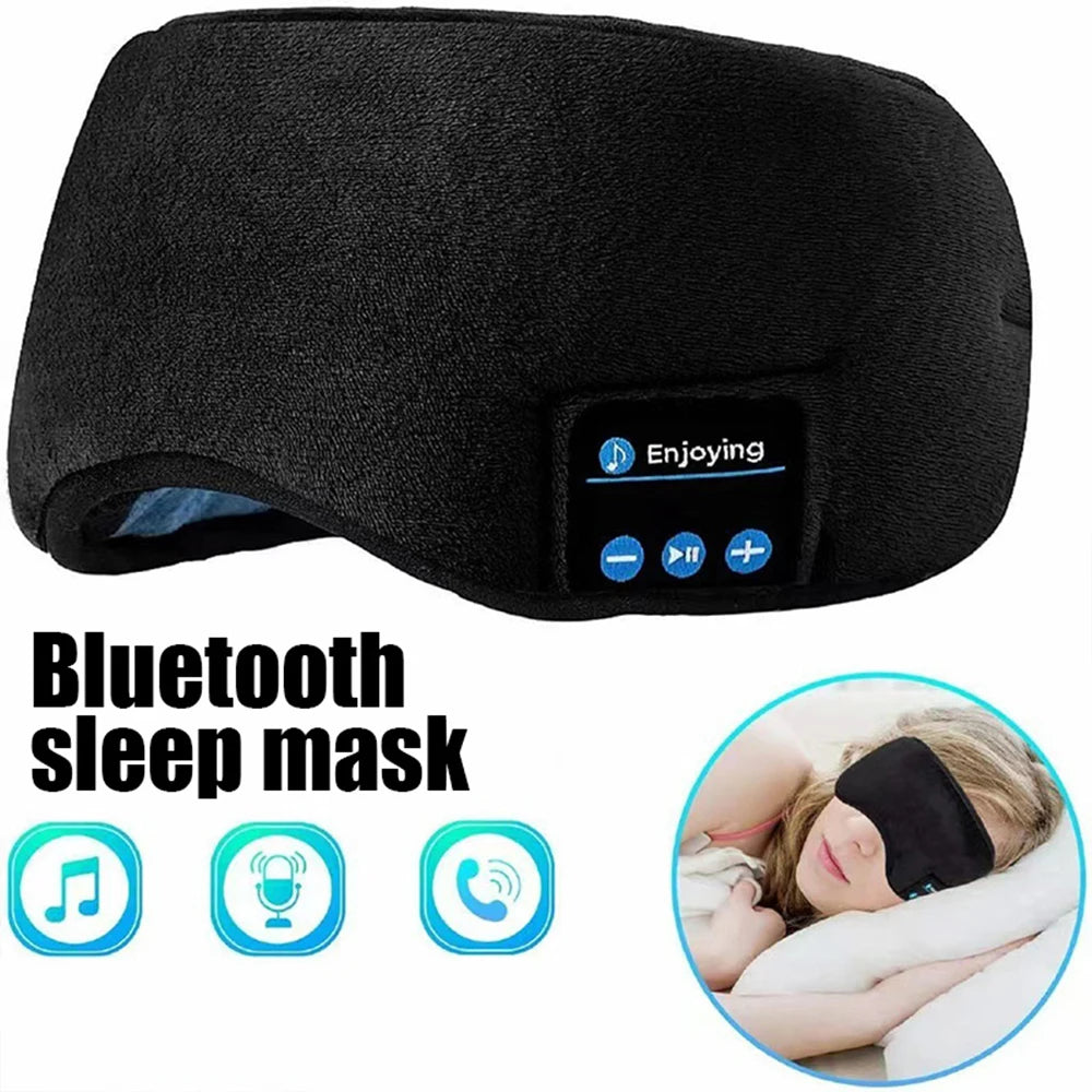 Aura Fitness Fone Bluetooth Earphones Sports Sleeping Headband Elastic Wireless Headphones Music Eye Mask Wireless Bluetooth Headset Headband