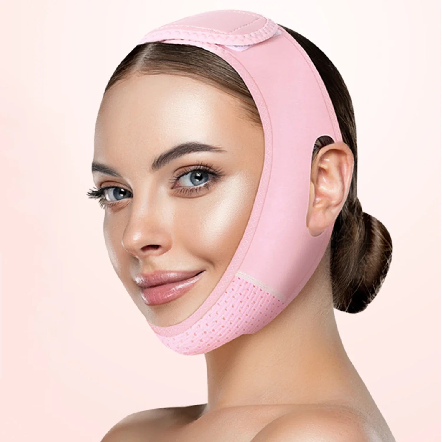 Aura Fitness Reusable Face Strap, V Line Mask, Double Chin Reducer, Chin up Patch, Chin Strap, V Shaped Belt, V Shaped Face Mask for Sagging