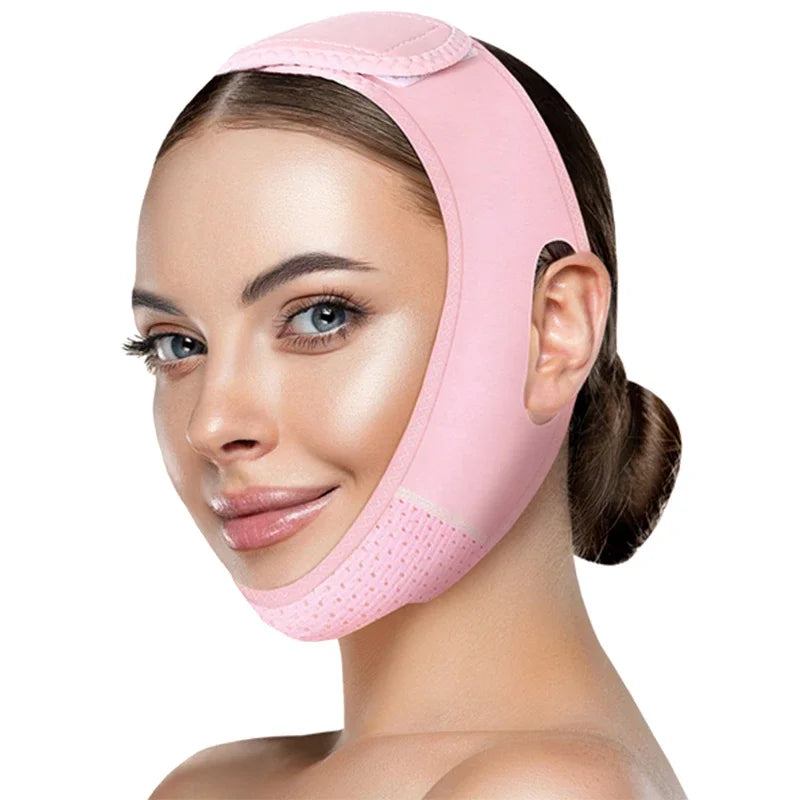 Aura Fitness Reusable Face Strap, V Line Mask, Double Chin Reducer, Chin up Patch, Chin Strap, V Shaped Belt, V Shaped Face Mask for Sagging