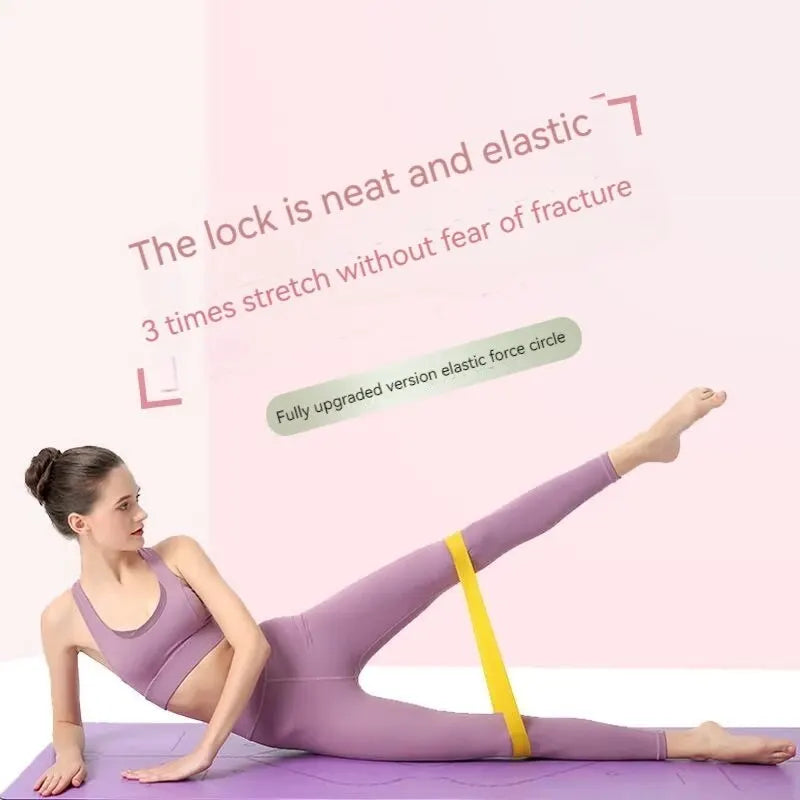 Aura Fitness Latex Resistance Circle Mini Mini Fitness Stretch Band Stretch Band Rally Band Strength Training Hip Stretch Circle Rally Band