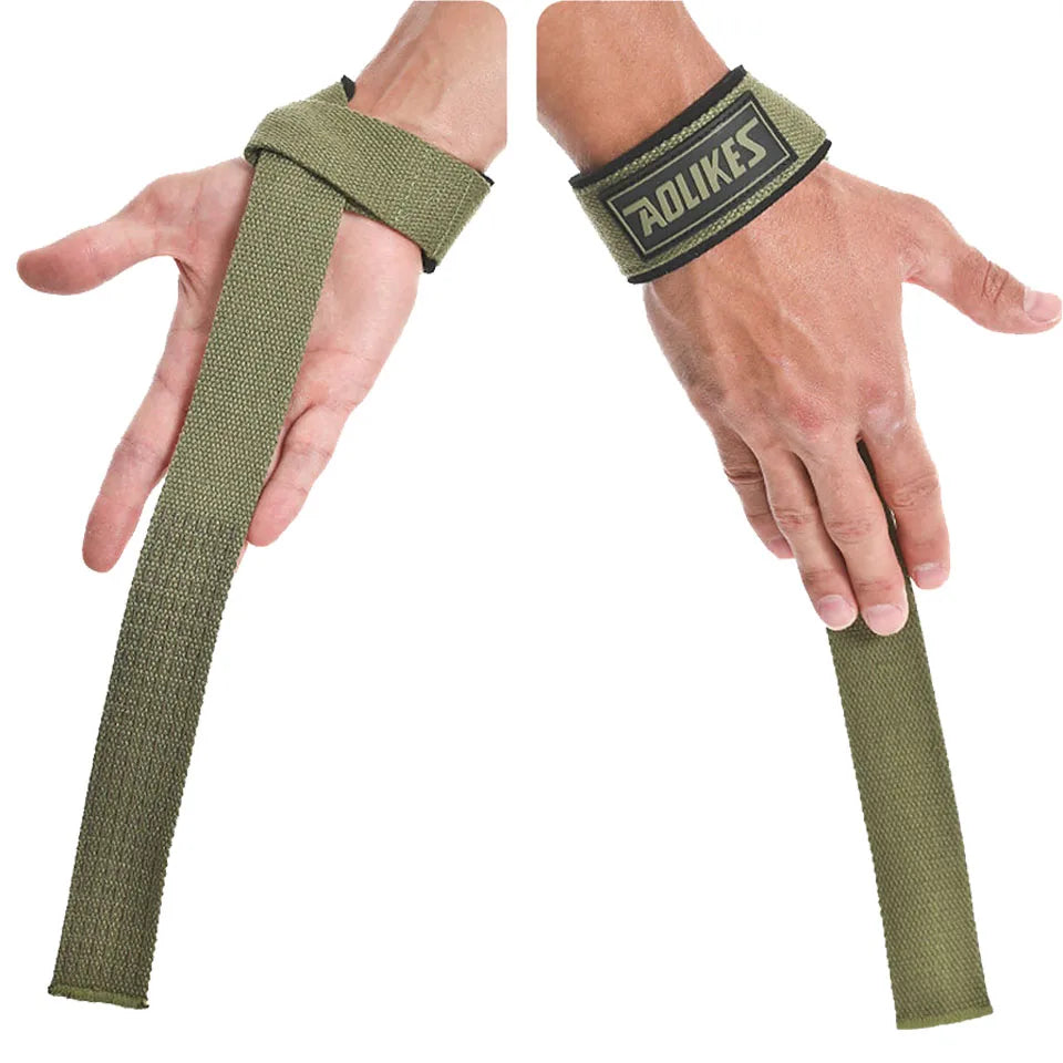 Aura Fitness Weightlifting Wrist Straps Strength Training Adjustable Non-Slip Gym Fitness Lifting Strap Wrist Support Grip Band